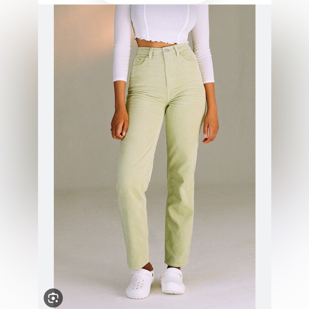Pacsun pistachio corduroy 90s boyfriend jeans